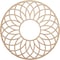 Ekena Millwork Cannes Wood Fretwork Pierced Ceiling Medallion, Alder, 16"OD x 5 1/2"ID x 1/4"T CMWP16X16X0250CNAL - alternate 1